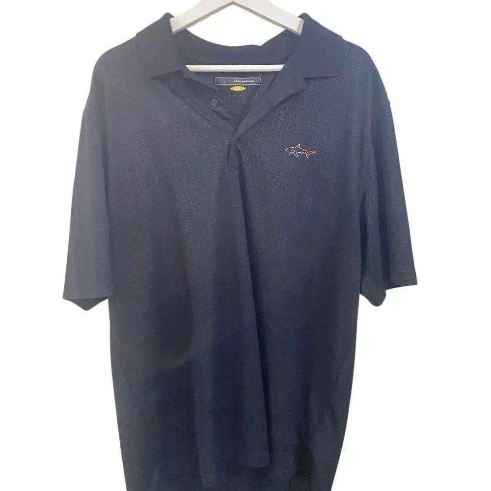 Greg Norman Play dry short sleeve black polo golf size XL